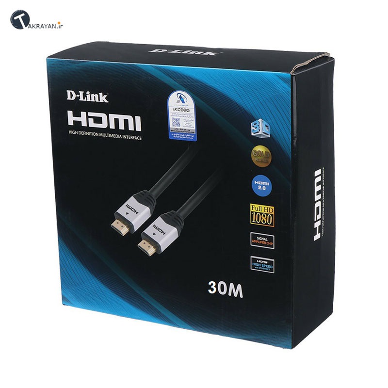 D-Link Full HD 1080 HDMI Cable 30M